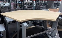 [#E10-11] KI corner height-adjustable desk, manual