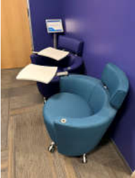 [#B12-8] Lounge Chair with writing table