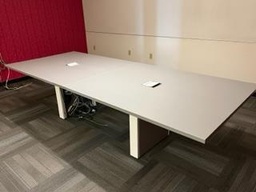 [#C7-75] Conference Table - 2 pcs - 4'X10' W 2 SOLID LEGS