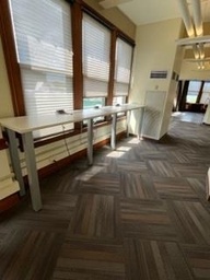 [#C5-251] Standing Height Surface w/ 6 legs - 24"X12'