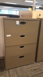 [#D10-34] Filing Cabinet 4 drawers - metal (handles)