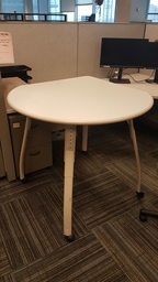 [#C11-40] Teardrop table, wood, metal