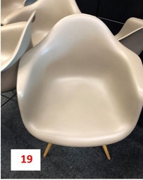 [#B8-11] White Plastic Chairs