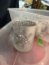 [#I2-90] Bin of Christmas-themed candle holders