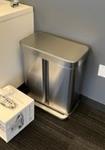 [#G4-102] metal garbage cans / 12" x 22" w/ lid