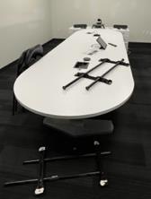 [#C7-103] Conference table 1-pc top / 4' x 12'