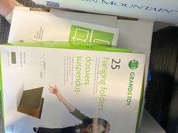 [#I2-17] Box of Hanging Folders and Misc. Items