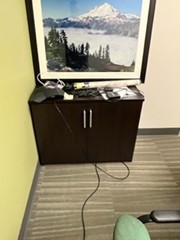 [#D30-61] Storage Cabinet Wood 18x36x28