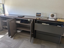 [#D25-41] storage wall contents of cabinets and files