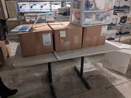 [#I2-62] table contents/boxes of misc. materials