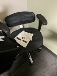 [#B13-87] swivel task chair, mesh back, mesh chair, adjustable arms