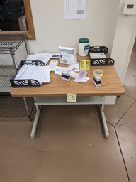 [#C11-129] small printer table with half shelf below