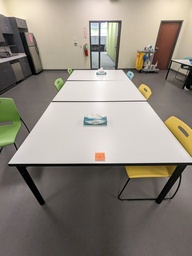 [#C7-157] break room table, rectangular