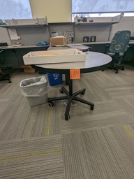 [#C5-175] round meeting table on casters