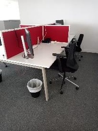 [#A4-44] WORK STATION TABLE WITH 4X PARTITION(1)