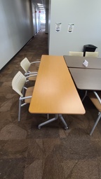 [#C19-18] Tan Mobile Table - 72" x 24"