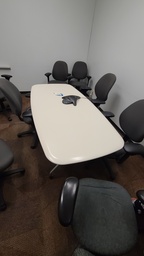 [#C8-22] White Top Conference Table - 72" x 30"