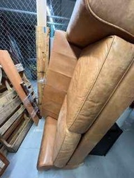 [#B6-45] Leather Love seat / 6' long