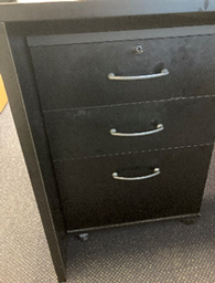 [#D17-33] Black Wood Pedestal, 18x18x28"