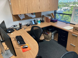 [#E6-37] L-Shaped Desk, 72x24x30"