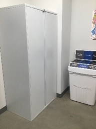 [#D28-12] Metal 2 Door Cabinet---white