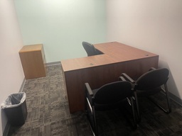 [#E6-20] Desk - Wood, L-Shaped