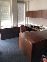 [#E8-18] Wood Office Desk - 722 x 104 x 96