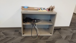 [#D18-19] tan metal cabinet