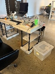 [#E1-96] Light Wood Desk