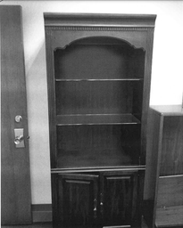 [#D4-27] Bookcase Cabinet - Glass Shelves