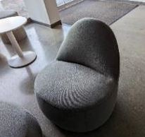[#B12-20] Chair, Lounge, Grey, 32" x 33" 32"