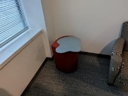 [#C11-33] Table, Laptop, Red/Black, 19" x 18" x 20"