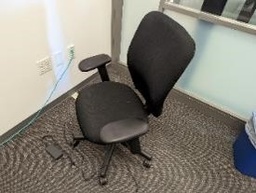 [#B13-57] Chair, Task, Black