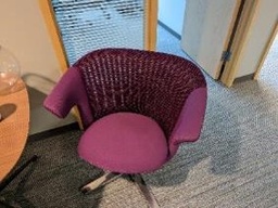 [#B12-91] Chair, Lounge, Purple, 32" x 25" x 31"
