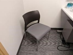 [#B8-135] Chair, Guest, Black, 20" x 20" x 32"