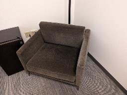 [#B12-162] Chair, Lounge, Grey, 36" x 36" x 24"