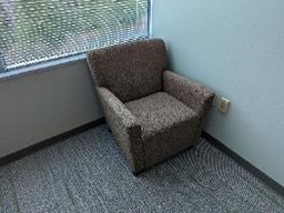 [#B12-166] Chair, Lounge, Brown, 34" x 31" x 32"