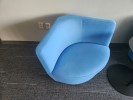 [#B12-169] Chair, Lounge, Blue, 30" x 30" x 27"