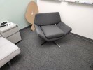 [#B12-184] Chair, Lounge, Blue, 34" x 28" x 31"