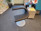 [#B12-190] Chair, Lounge, Black, 25" x 28" x 30"