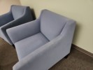 [#B12-207] Chair, Lounge, Blue, 29" x 33" x 34"