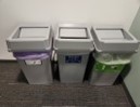 [#G4-243] Trash Bin, 19 Gal, Grey, 12" x 12" x 17"