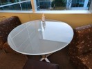 [#C5-348] Table, Meeting, Round/Square, Glass, 36x29