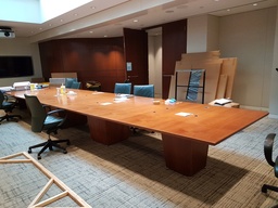 [#C8-1] Wooden Four Sided Boardroom Table - 28"x5'6"