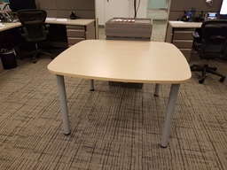 [#C3-23] Four Sided Wood Table - 4'x4'