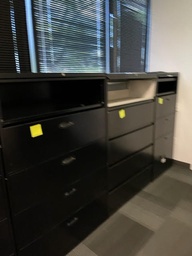 [#D12-26] BLACK 5 DRAWER FILE