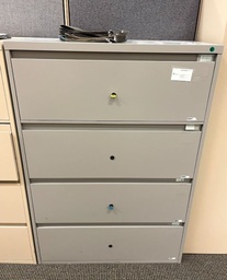 [#D10-12] 4 Drawer Lateral Filing Cabient