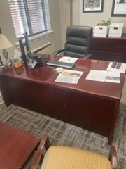 [#E3-8] free standing wood desks 36” x 72”