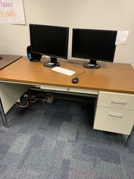 [#E4-54] desk - single &amp; double ped