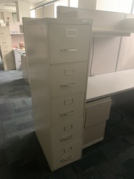 [#D13-76] file cabinet 5 drawer vertical - tan